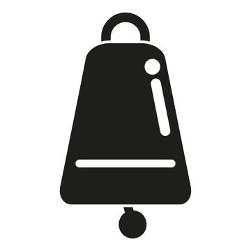 Bell icon symbolizing notification, alarm, and sound alert Stock Illustration