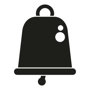 Bell icon symbolizing notification alert or alarm Stock Illustration