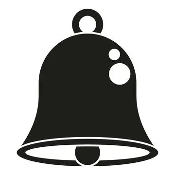 Bell icon symbolizing notification alert and sound Stock Illustration