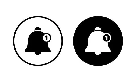 Bell Icon vector illustration. Notification sign and symbol for web site desi Stock Illustration