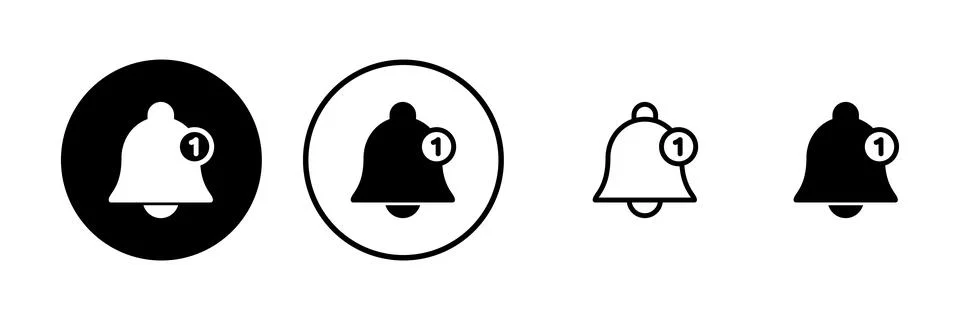 Bell Icon vector illustration. Notification sign and symbol for web site desi 스톡 일러스트