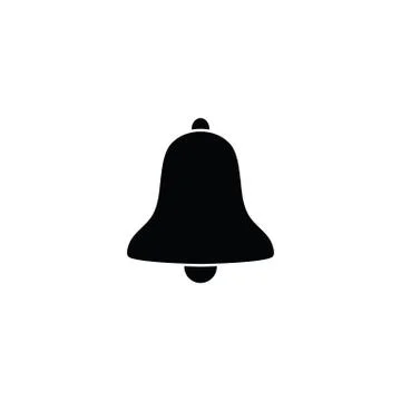 Bell icon vector line style Stock Illustration