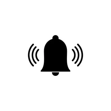 Bell Icon vector. Notification icon for your web site design Stock Illustration