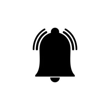 Bell Icon vector. Notification icon for your web site design Stock Illustration