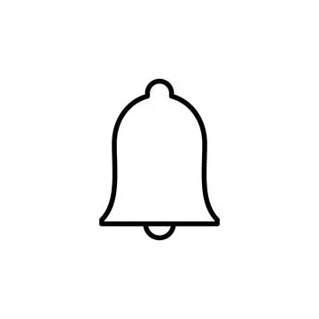 Bell Icon vector. Notification icon for your web site design Illustrazione stock