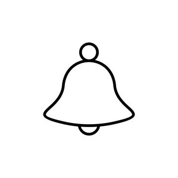 Bell Icon vector. Notification icon for your web site design Stock Illustration