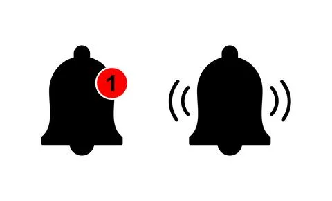 Bell icon vector. Notification sign and symbol for web site design Stock Illustration