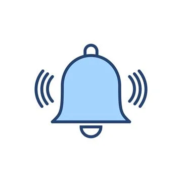 Bell icon vector. Notification sign and symbol for web site design Stock Illustration