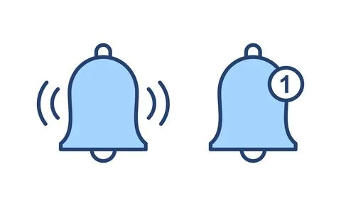 Bell icon vector. Notification sign and symbol for web site design Stock Illustration