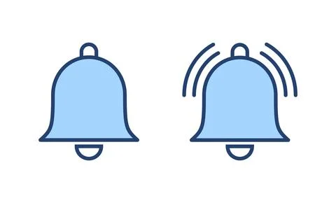 Bell icon vector. Notification sign and symbol for web site design Stock Illustration