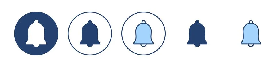 Bell icon vector. Notification sign and symbol for web site design Stock Illustration
