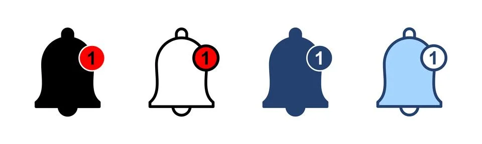 Bell icon vector. Notification sign and symbol for web site design Stock Illustration