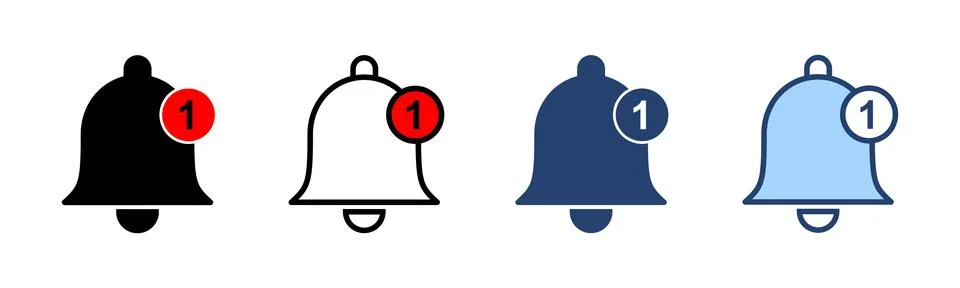 Bell icon vector. Notification sign and symbol for web site design Stock Illustration
