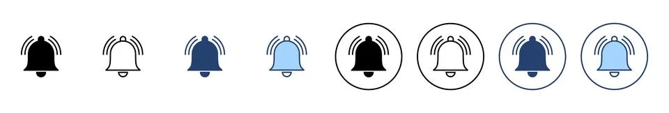 Bell icon vector. Notification sign and symbol for web site design Stock Illustration