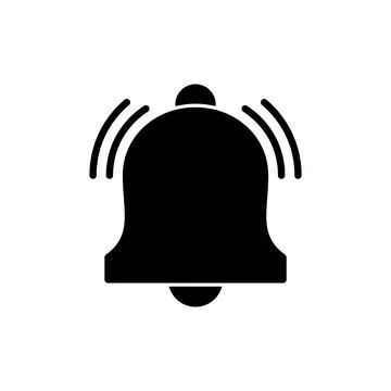 Bell icon vector. Notification sign and symbol for web site design Stock Illustration
