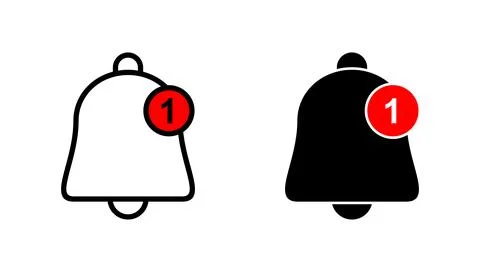 Bell icon vector. Notification sign and symbol for web site design Stock Illustration