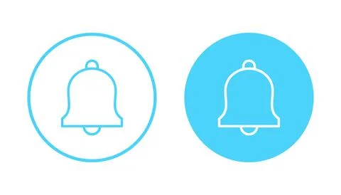 Bell icon vector. Notification sign and symbol for web site design Stock Illustration