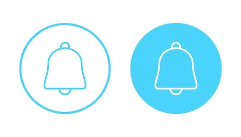 Bell icon vector. Notification sign and symbol for web site design Stock Illustration