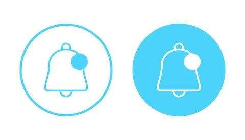 Bell icon vector. Notification sign and symbol for web site design Stock Illustration