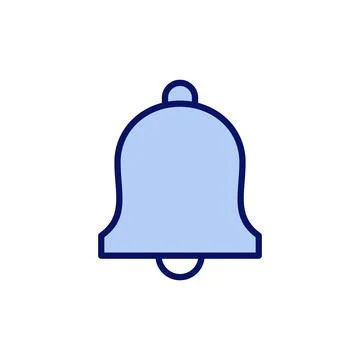 Bell icon vector. Notification sign and symbol for web site design Stock Illustration