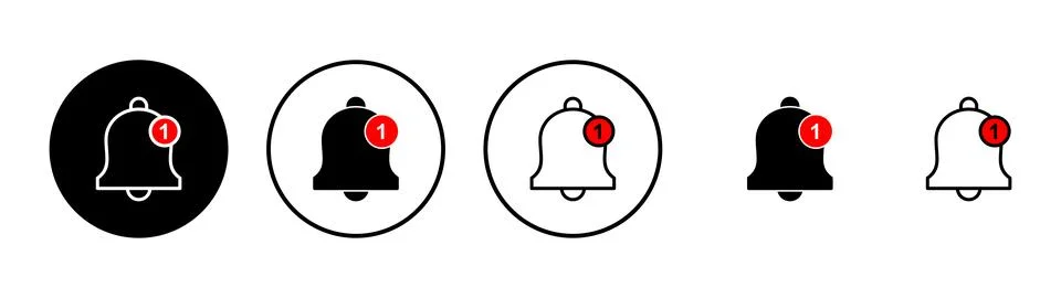 Bell icon vector. Notification sign and symbol for web site design Stock Illustration