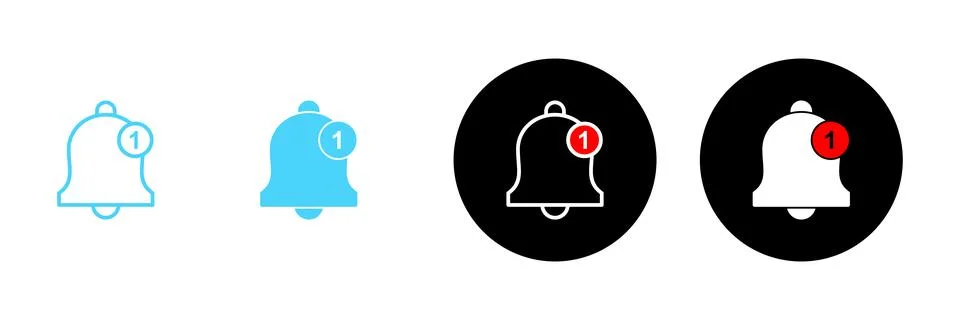 Bell icon vector. Notification sign and symbol for web site design 스톡 일러스트