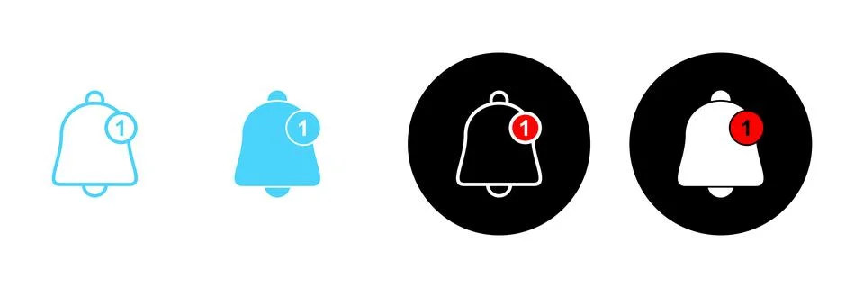 Bell icon vector. Notification sign and symbol for web site design 스톡 일러스트