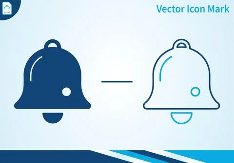 Bell icon vector set for notification and alert design. 스톡 일러스트