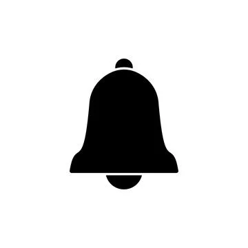 Bell Icon vector in trendy flat style isolated. Notification symbol web sit.. Stock Illustration