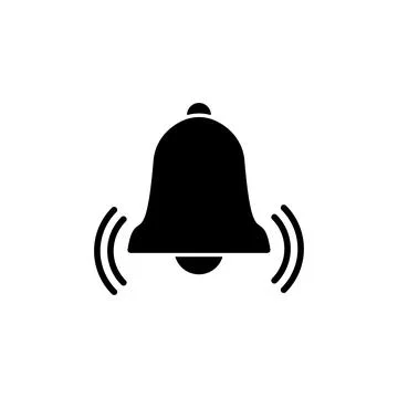 Bell Icon vector in trendy flat style isolated. Notification symbol web sit.. Stock Illustration