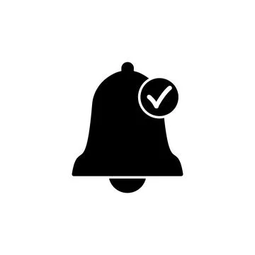 Bell Icon vector in trendy flat style isolated. Notification symbol web sit.. Stock Illustration