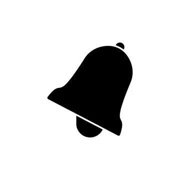 Bell Icon vector in trendy flat style isolated. Notification symbol web sit.. Stock Illustration