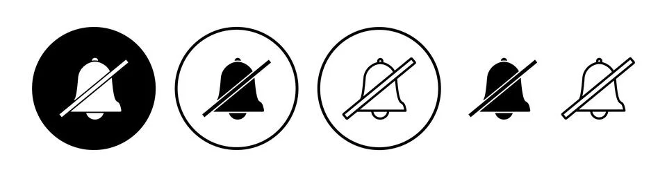 Bell Icon vector in trendy flat style isolated. Notification symbol web sit.. Stock Illustration