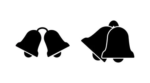 Bell Icon vector in trendy flat style isolated. Notification symbol web sit.. Stock Illustration