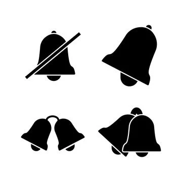 Bell Icon vector in trendy flat style isolated. Notification symbol web sit.. Illustrazione stock