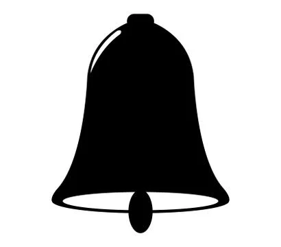 Bell icon on white background イラスト素材