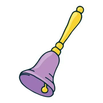 Bell icon on white background Stock Illustration