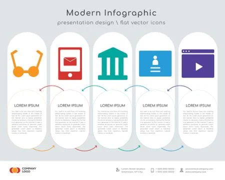 Bell infographics design Stock Illustration