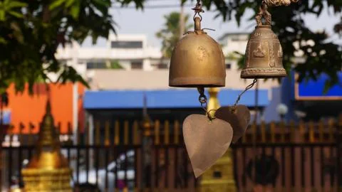 The Bell Inside The Temple Stock Photos