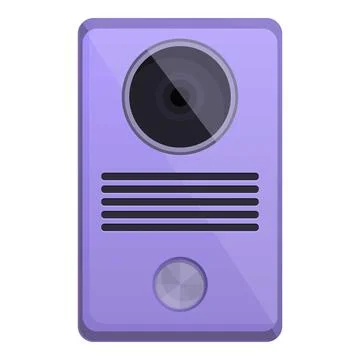 Bell intercom icon cartoon . Door system Stock Illustration