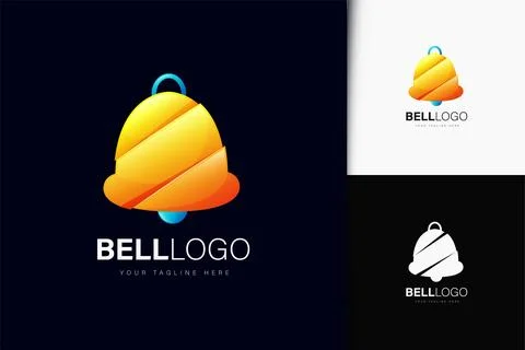 Bell logo design with gradient イラスト素材
