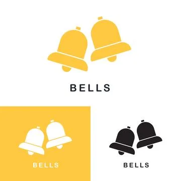 Bell logo icon. Stock Illustration