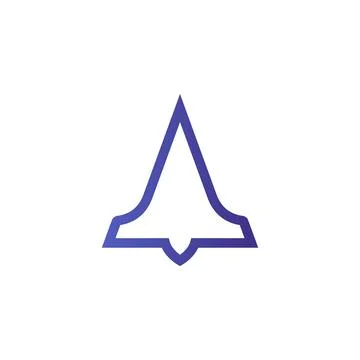 Bell logo simple bell logo modern corporate, abstract letter logo Stock Illustration