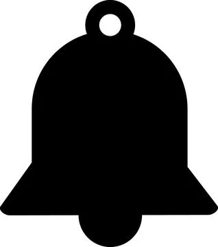Bell notification alert reminder interface icon Stock Illustration