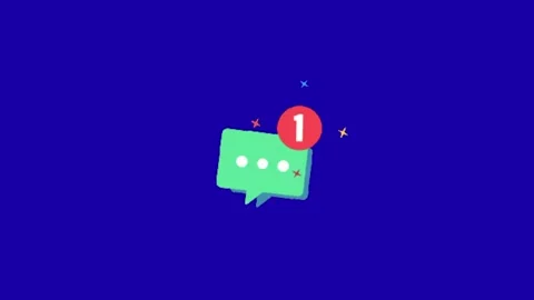 Bell notification on chroma key background 库存影片 332485507