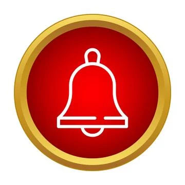 Bell notification icon for app alert symbol イラスト素材