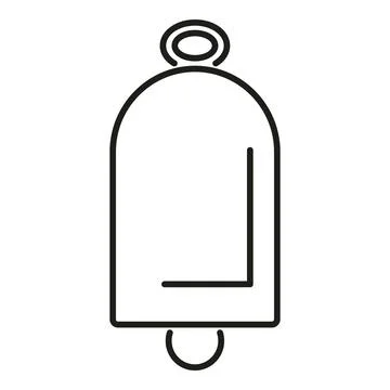Bell notification icon concept for user interface Stock Illustration