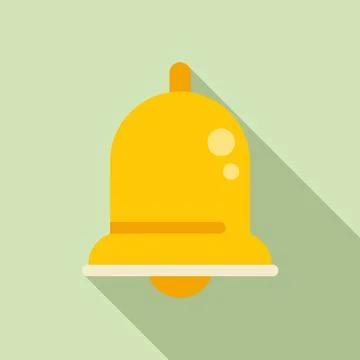 Bell notification icon flat vector. Rush job Stock-Illustration