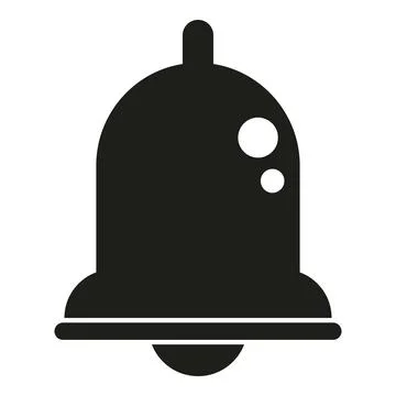 Bell notification icon simple vector. Rush job Stock Illustration