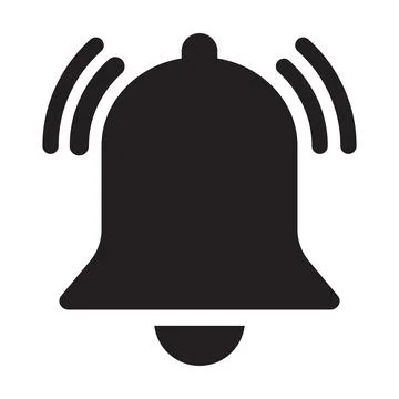 Bell notification icon vector for your web design, logo, UI. illustration Stock Illustration